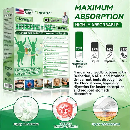🇺🇸 𝐎𝐟𝐟𝐢𝐜𝐢𝐚𝐥 𝐔𝐒 𝐒𝐭𝐨𝐫𝐞 |  𝐇𝐞𝐚𝐥𝐫𝐢𝐳𝐞® Moringa · Berberine × NAD+ 🩺𝟏𝟎-𝐢𝐧-𝟏 𝐀𝐝𝐯𝐚𝐧𝐜𝐞𝐝 𝐍𝐚𝐧𝐨 𝐌𝐢𝐜𝐫𝐨𝐧𝐞𝐞𝐝𝐥𝐞 𝐏𝐚𝐭𝐜𝐡 — 𝐎𝐧𝐜𝐞 𝐃𝐚𝐢𝐥𝐲, 𝐕𝐢𝐬𝐢𝐛𝐥𝐞 𝐑𝐞𝐬𝐮𝐥𝐭𝐬 𝐢𝐧 𝟕 𝐃𝐚𝐲𝐬 🧑‍⚕️