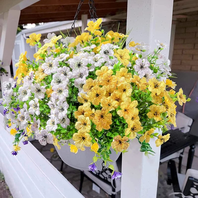 🔥Last Day Only $6.99 💐UV Resistant Colorful Faux Flower for Outdoors