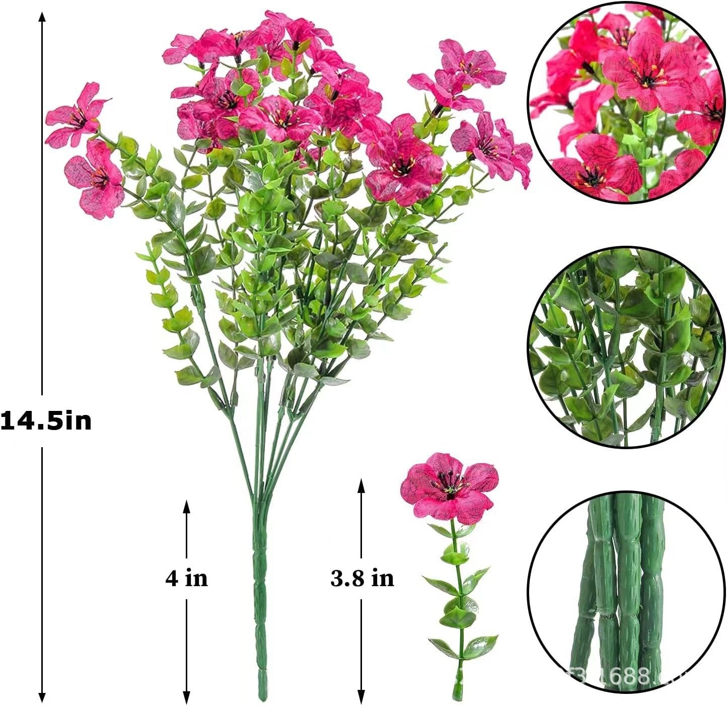 🔥Last Day Only $6.99 💐UV Resistant Colorful Faux Flower for Outdoors