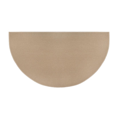 Flame Resistant Fiberglass Half Round Hearth Rug, 27" x 48"