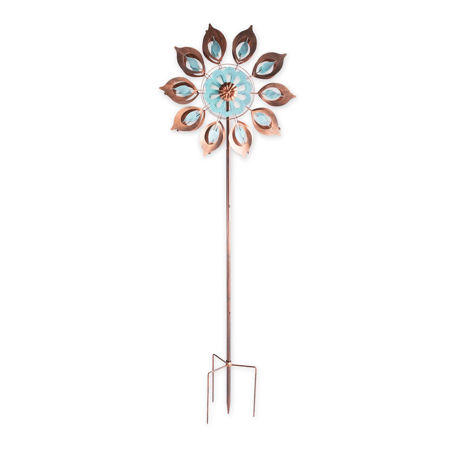 Copper Lily Wind Spinner