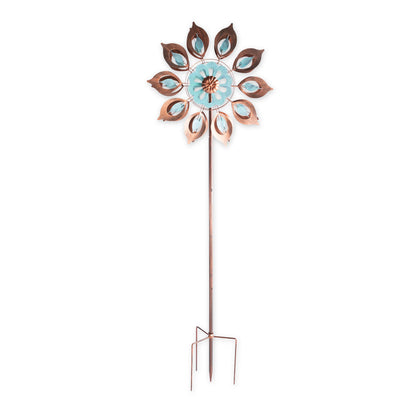 Copper Lily Wind Spinner