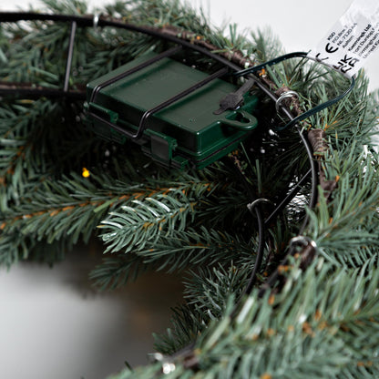 Misty Pine Lighted Holiday Wreath