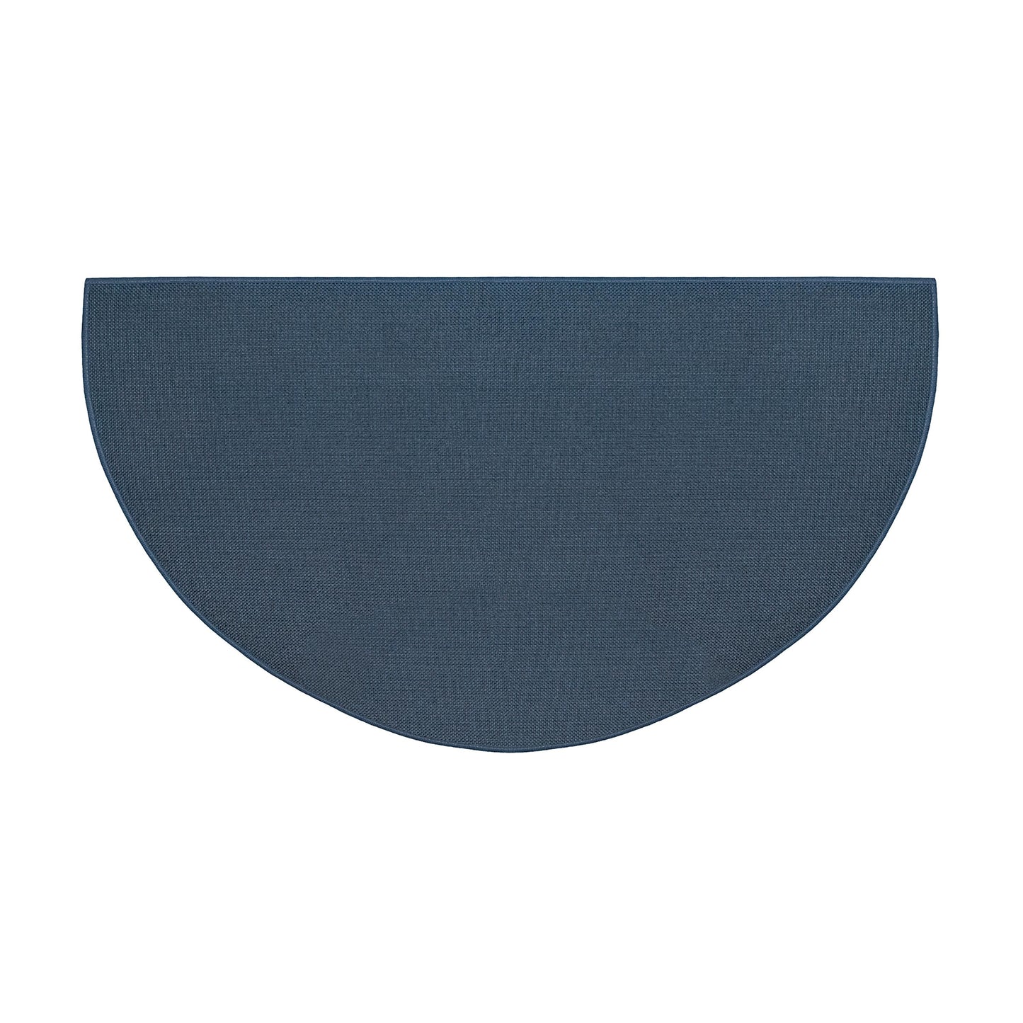 Flame Resistant Fiberglass Half Round Hearth Rug, 27" x 48"