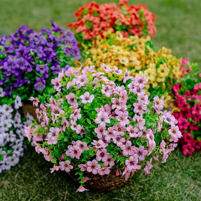 🔥Last Day Only $6.99 💐UV Resistant Colorful Faux Flower for Outdoors