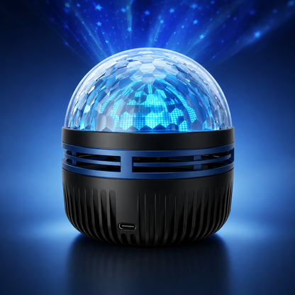 Topacme® Galaxy Projector – 360° Starry Night & Ocean Wave Mood Light for Bedroom & Home Relaxation
