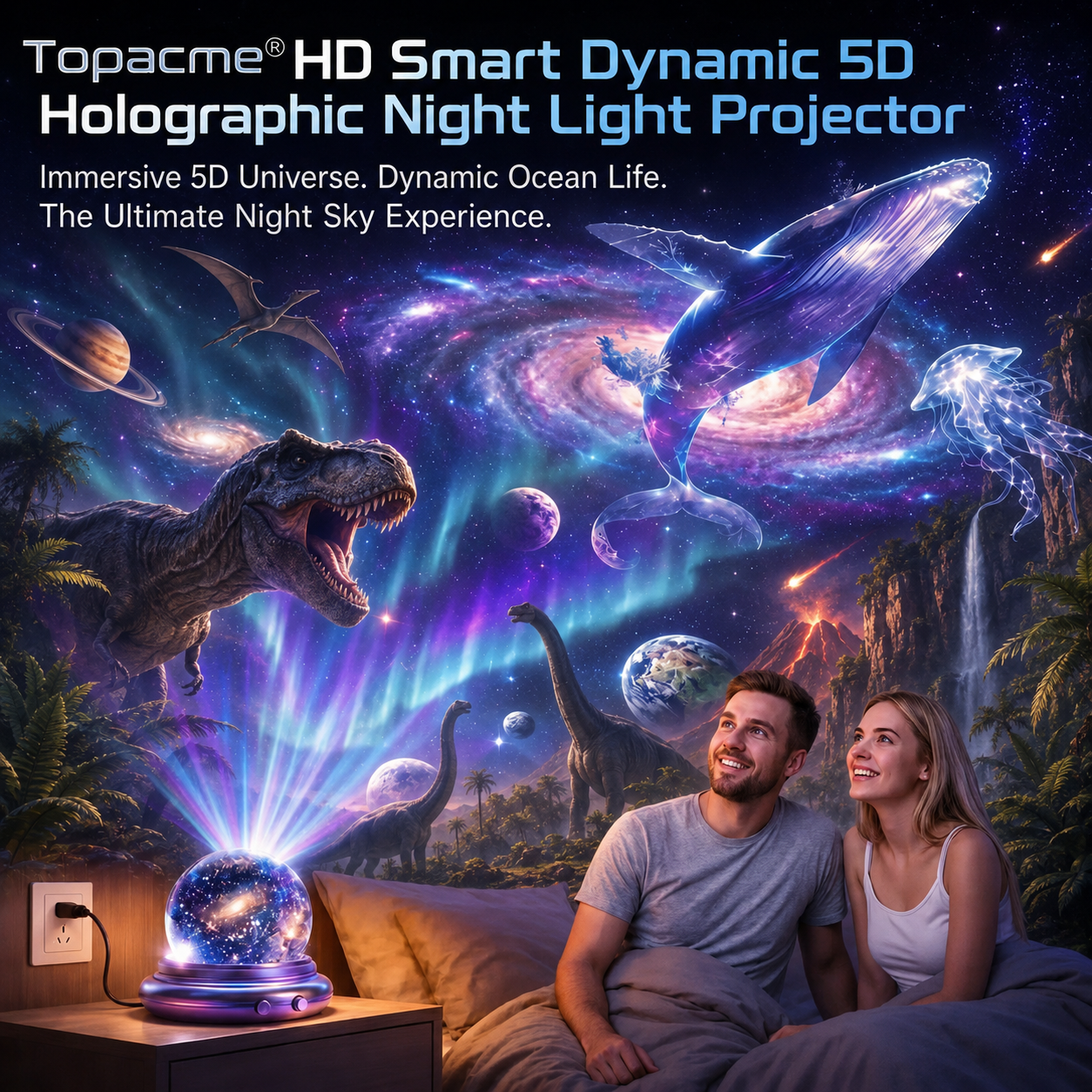 Topacme® Galaxy Night Light Projector🦕