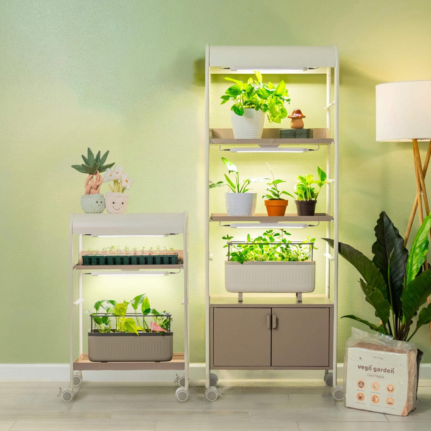 4 Tier Grow Light Garden  with Storage