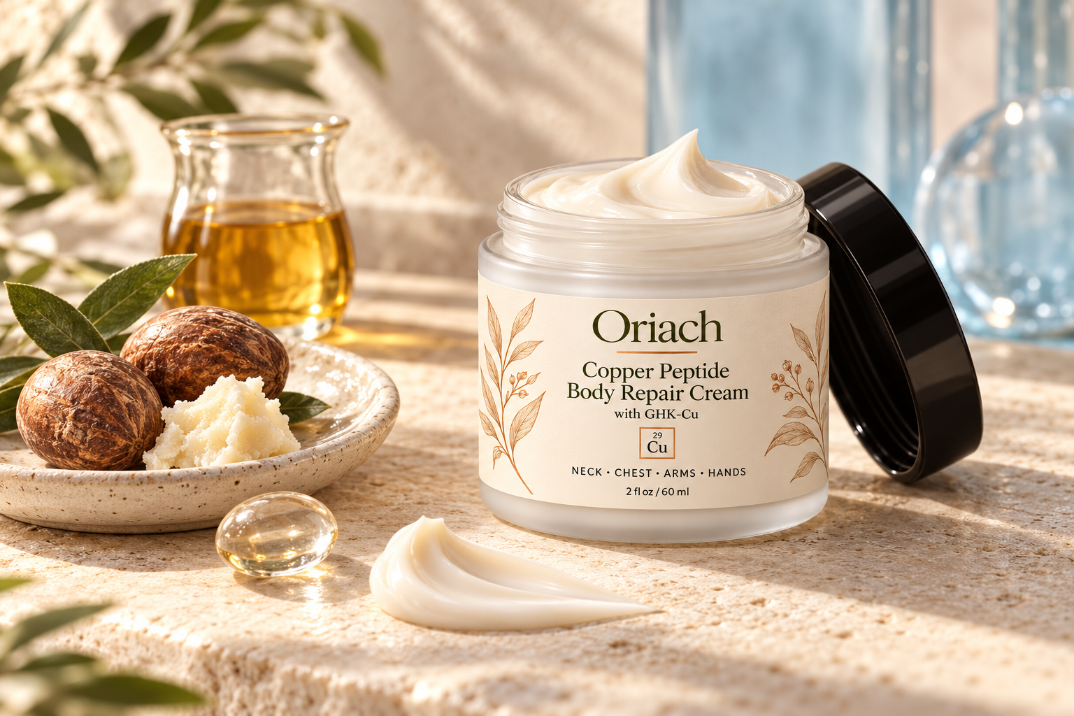 Oriach product and ingredient-inspired still life